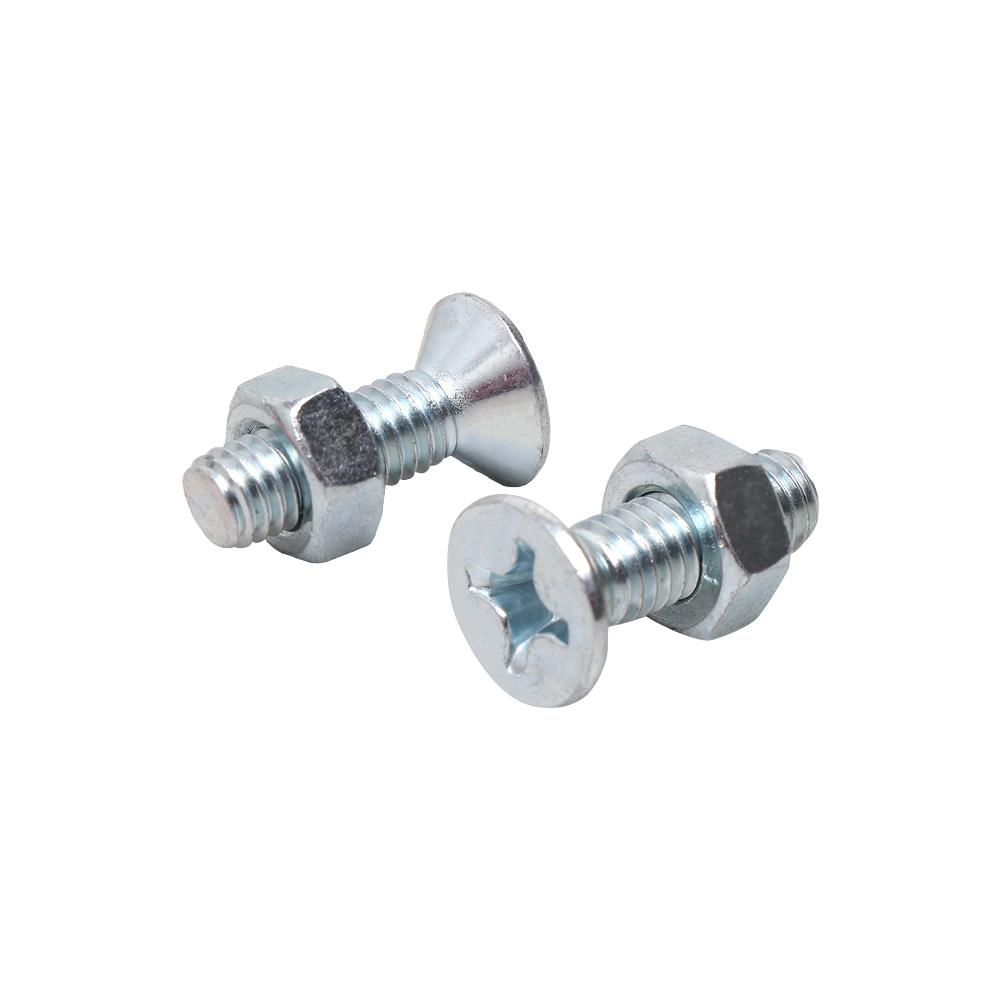 สกรูเกลียวมิลพร้อมนอต JF DEXZON 6X20 มม. แพ็ก 25 ชิ้น