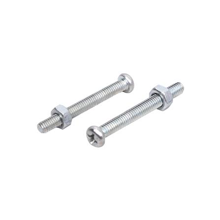 สกรูเกลียวมิลพร้อมนอต JP DEXZON 4X35 มม. แพ็ก 25 ชิ้น