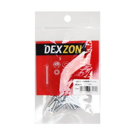 สกรูเกลียวมิลพร้อมนอต JP DEXZON 4X15 มม. แพ็ก 25 ชิ้น_1