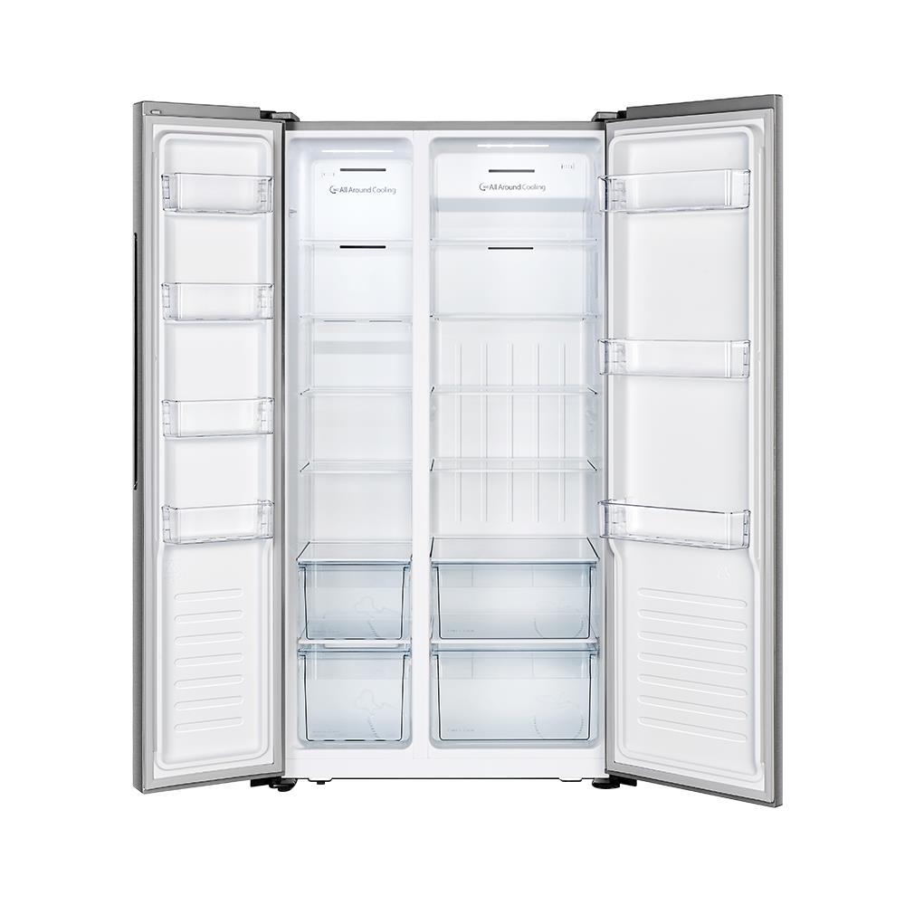 ตู้เย็น SIDE BY SIDE HISENSE RS670N4AD1 18.5 คิว สีเงิน
