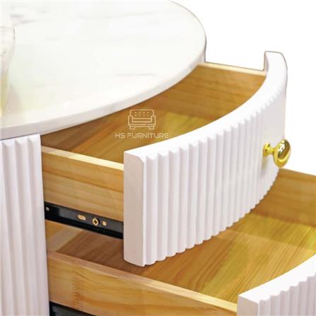 โต๊ะกลาง HS FURNITURE MALL CASEY สีขาว/ทอง_2