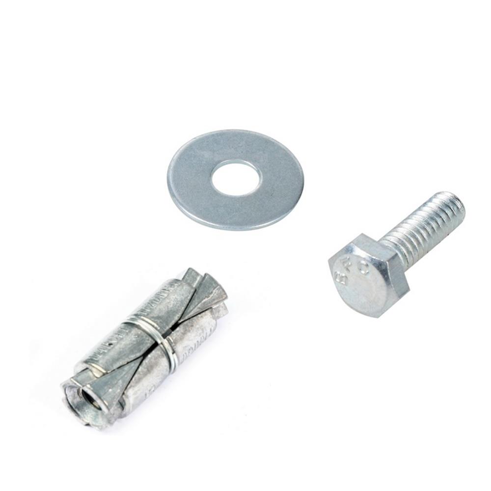 พุ๊กตะกั่ว+สกรู+แหวน DEXZON 1/4 นิ้ว (ชุด 4 ชิ้น)