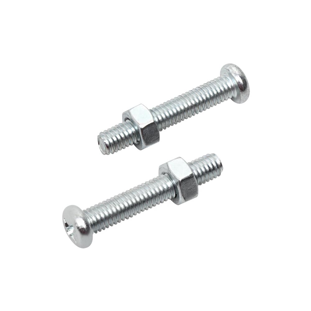 สกรูเกลียวมิลพร้อมนอต JP DEXZON 6X35 มม. แพ็ก 25 ชิ้น