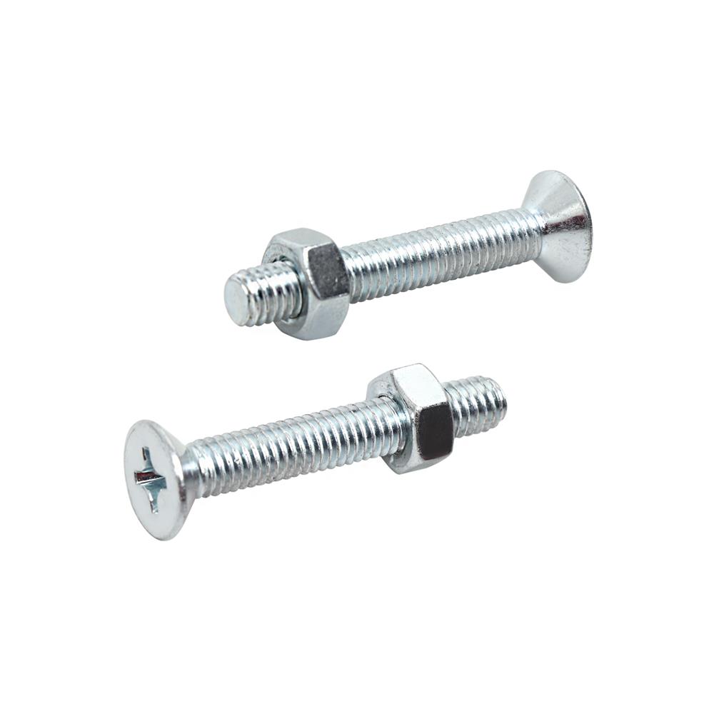 สกรูเกลียวมิลพร้อมนอต JF DEXZON 6X40 มม. แพ็ก 25 ชิ้น