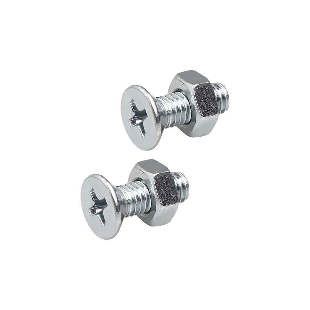 สกรูเกลียวมิลพร้อมนอต JF DEXZON 4X12 มม. แพ็ก 25 ชิ้น