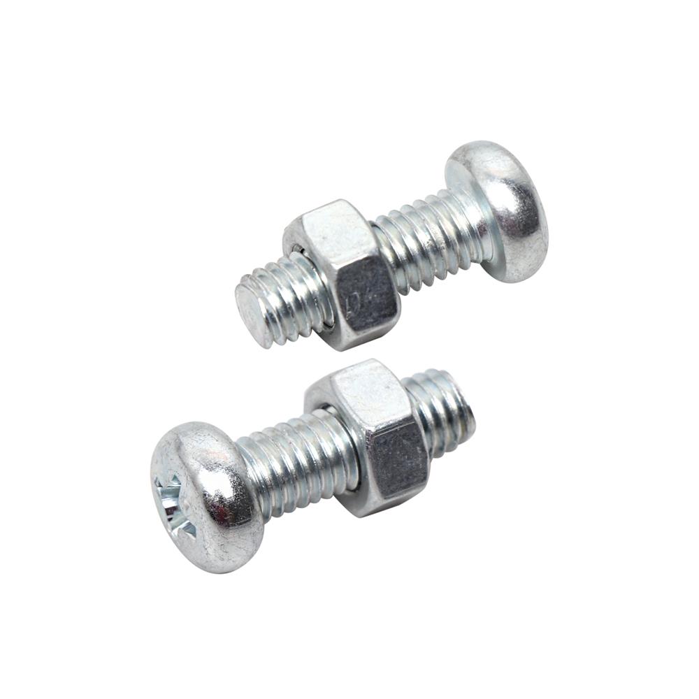 สกรูเกลียวมิลพร้อมนอต JP DEXZON 5X15 มม. แพ็ก 25 ชิ้น