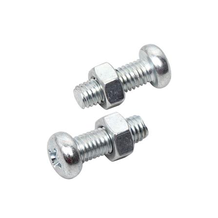 สกรูเกลียวมิลพร้อมนอต JP DEXZON 5X15 มม. แพ็ก 25 ชิ้น_0