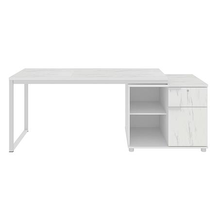 โต๊ะทำงานไม้ SURE HBD-1662 ลายหินอ่อนขาว