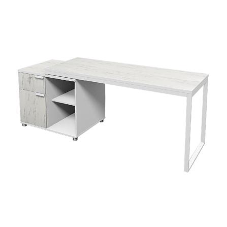 โต๊ะทำงานไม้ SURE HBD-1662 ลายหินอ่อนขาว_1