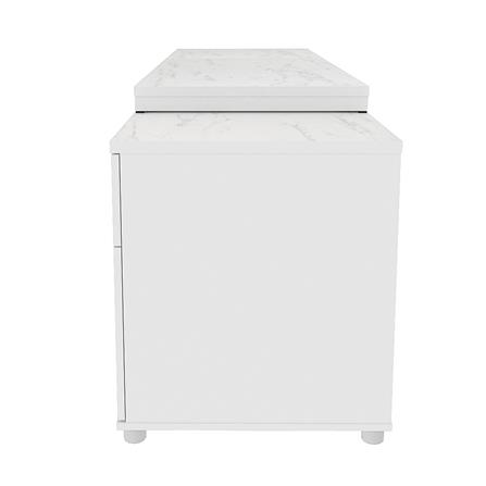 โต๊ะทำงานไม้ SURE HBD-1662 ลายหินอ่อนขาว_2