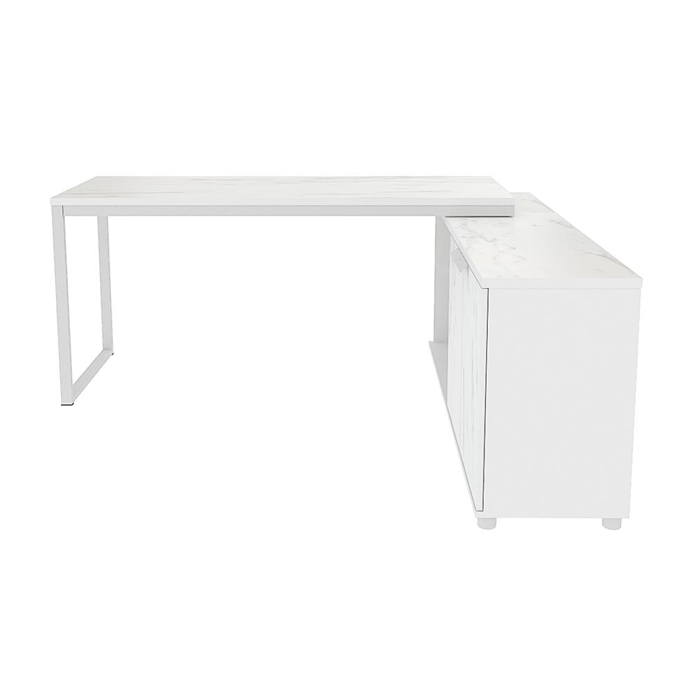 โต๊ะทำงานไม้ SURE HBD-1615C ลายหินอ่อนขาว