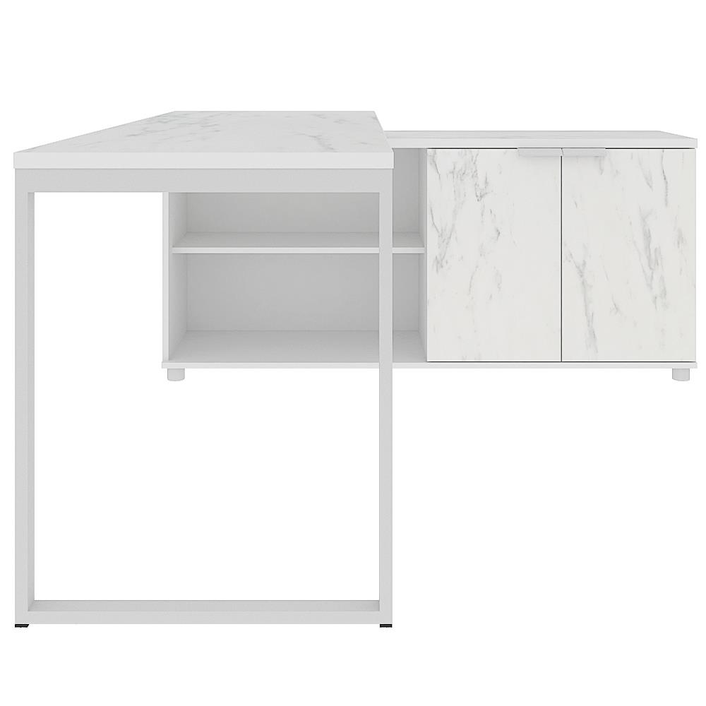 โต๊ะทำงานไม้ SURE HBD-1615C ลายหินอ่อนขาว