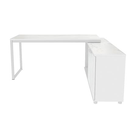 โต๊ะทำงานไม้ SURE HBD-1615C ลายหินอ่อนขาว