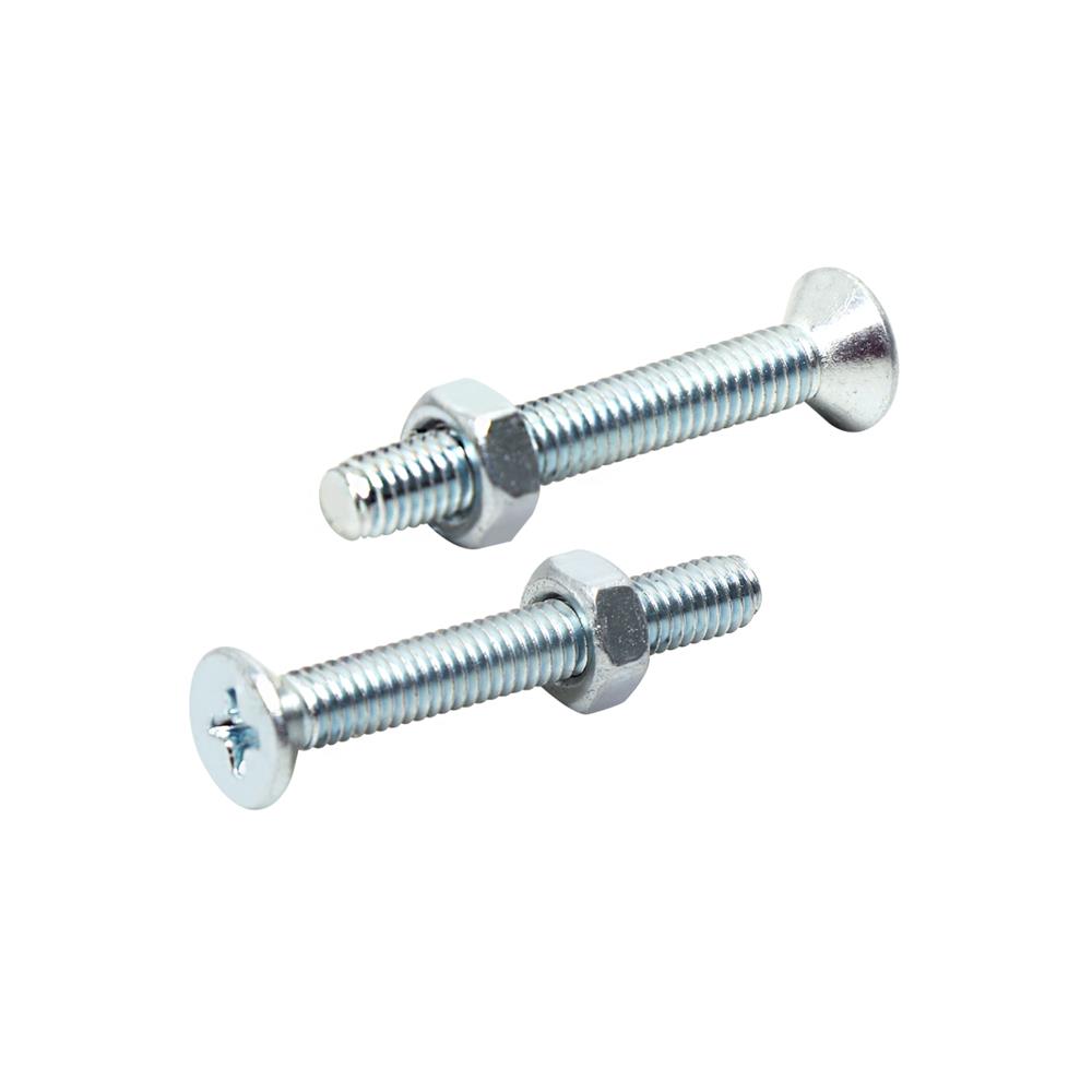 สกรูเกลียวมิลพร้อมนอต JF DEXZON 4X30 มม. แพ็ก 25 ชิ้น