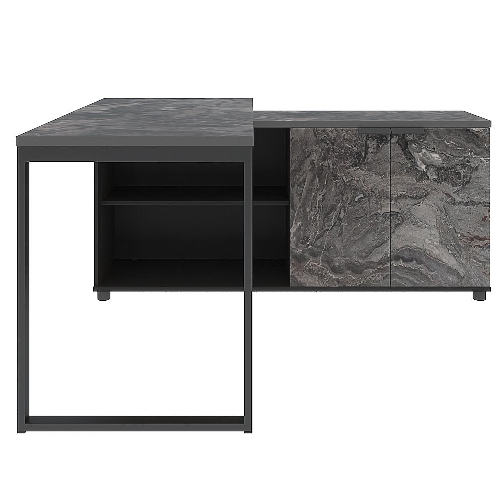 โต๊ะทำงานไม้ SURE HBD-1215C ลายหินอ่อนดำ