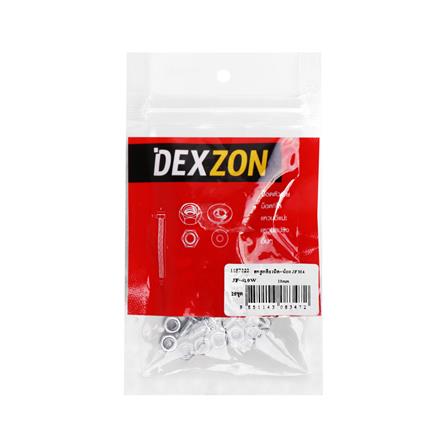 สกรูเกลียวมิลพร้อมนอต JF DEXZON 4X10 มม. แพ็ก 25 ชิ้น_1