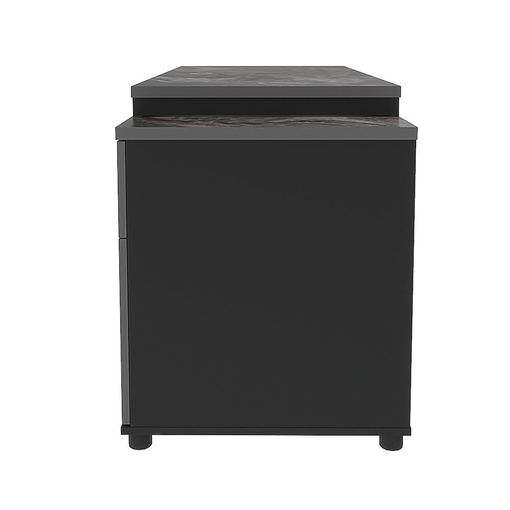 โต๊ะทำงานไม้ SURE HBD-1261 ลายหินอ่อนดำ