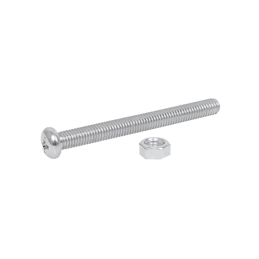 สกรูเกลียวมิลพร้อมนอต JP DEXZON 5X50 มม. แพ็ก 25 ชิ้น