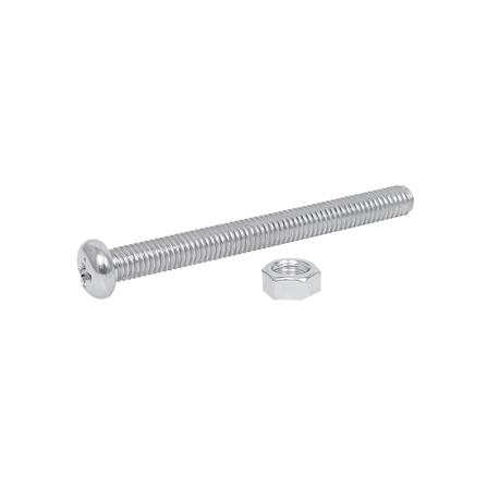 สกรูเกลียวมิลพร้อมนอต JP DEXZON 5X50 มม. แพ็ก 25 ชิ้น_0