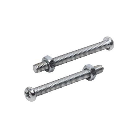 สกรูเกลียวมิลพร้อมนอต JP DEXZON 4X40 มม. แพ็ก 25 ชิ้น_0