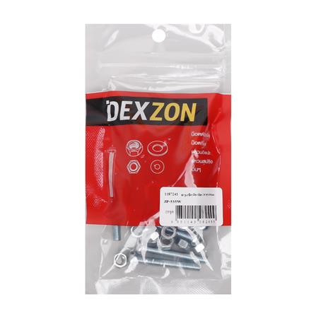 สกรูเกลียวมิลพร้อมนอต JP DEXZON 5X35 มม. แพ็ก 25 ชิ้น_1