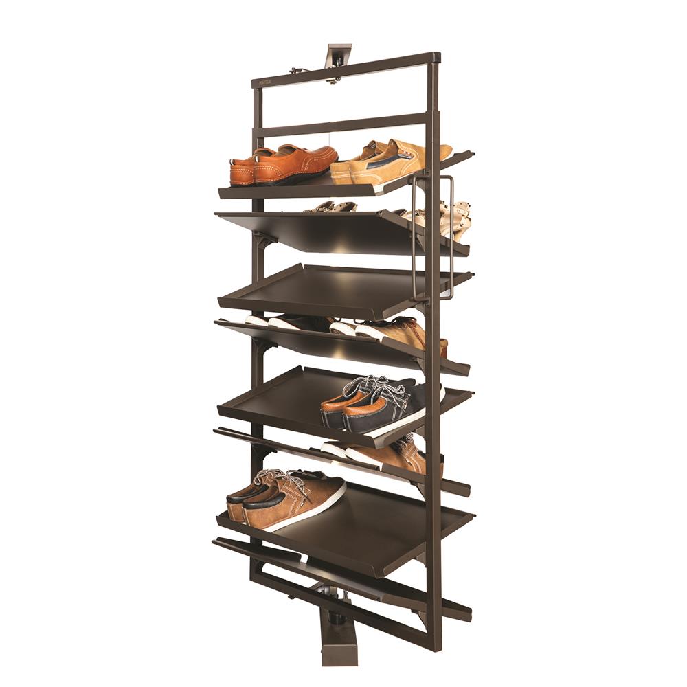 D.I.Y. ชั้นวางรองเท้า 8 ชั้น HAFELE หมุน 180 องศา สีมอคค่า