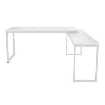 โต๊ะทำงานไม้ SURE HBD-1615 ลายหินอ่อนขาว