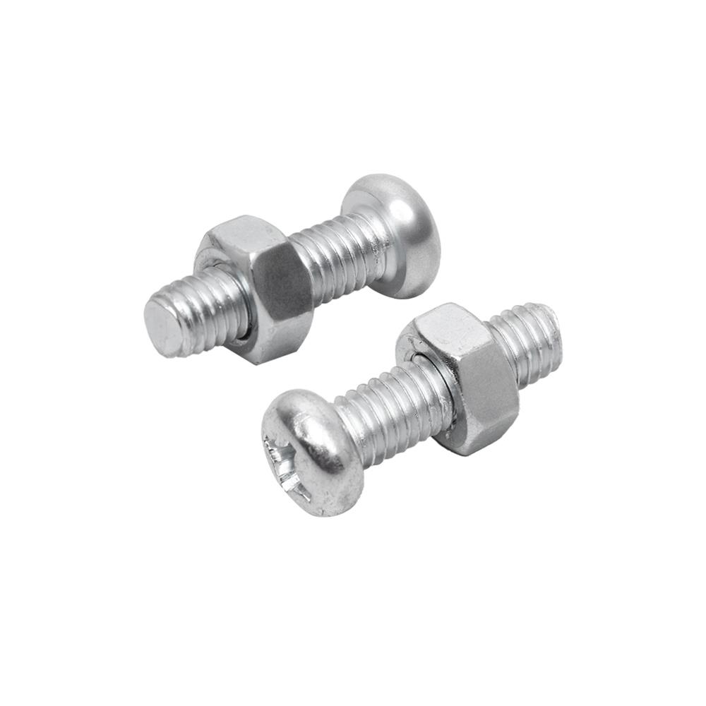 สกรูเกลียวมิลพร้อมนอต JP DEXZON 6X15 มม. แพ็ก 25 ชิ้น