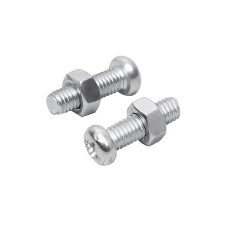 สกรูเกลียวมิลพร้อมนอต JP DEXZON 6X15 มม. แพ็ก 25 ชิ้น