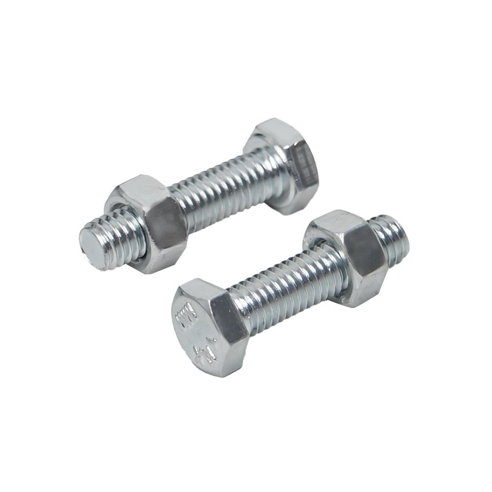 สกรูหัวหกเหลี่ยมพร้อมน็อต DEXZON 5x18 มม. แพ็ก 10 ชิ้น