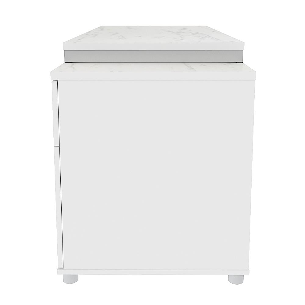 โต๊ะทำงานไม้ SURE HBD-1261 ลายหินอ่อนขาว