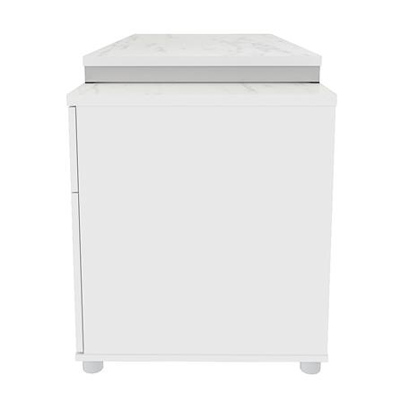 โต๊ะทำงานไม้ SURE HBD-1261 ลายหินอ่อนขาว_2