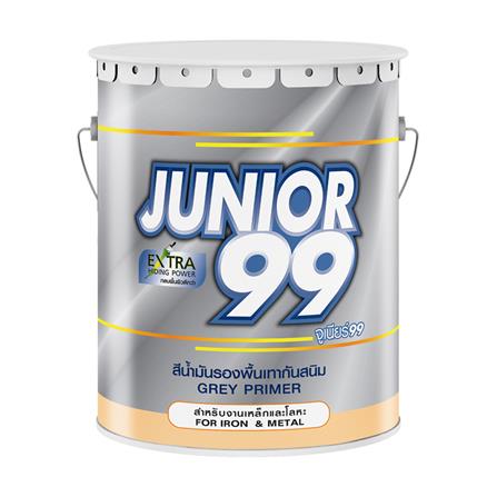 สีน้ำมันรองพื้นเทากันสนิม NIPPON PAINT JUNIOR 99 สีเทา 5 แกลลอน_0