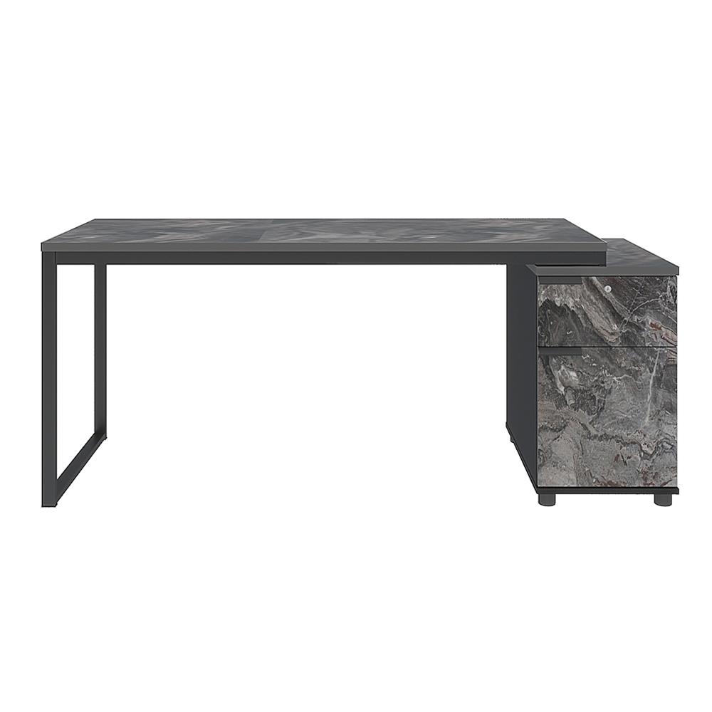 โต๊ะทำงานไม้ SURE HBD-1661 ลายหินอ่อนดำ