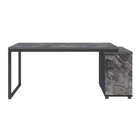 โต๊ะทำงานไม้ SURE HBD-1661 ลายหินอ่อนดำ_0