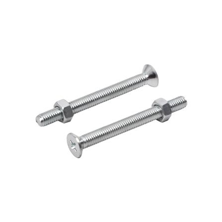 สกรูเกลียวมิลพร้อมนอต JF DEXZON 5X50 มม. แพ็ก 25 ชิ้น