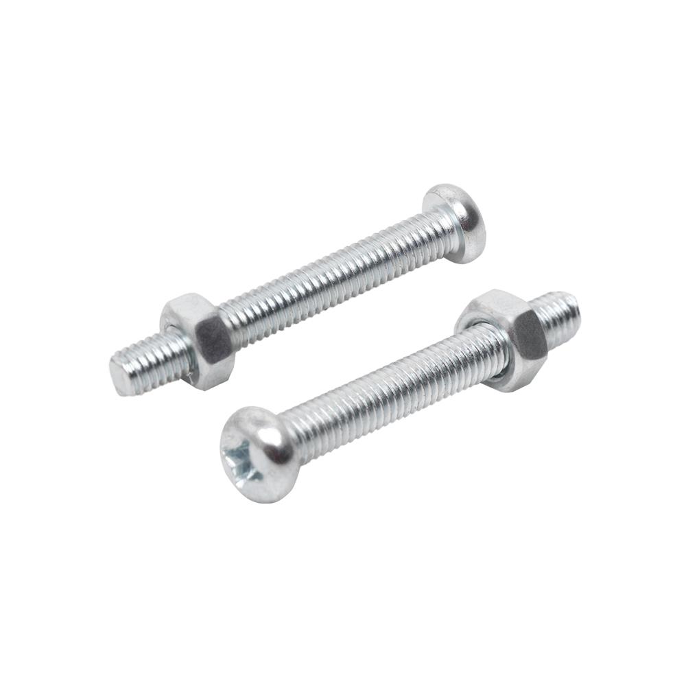 สกรูเกลียวมิลพร้อมนอต JP DEXZON 6X45 มม. แพ็ก 25 ชิ้น