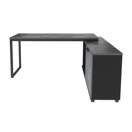 โต๊ะทำงานไม้ SURE HBD-1615C ลายหินอ่อน สีดำ