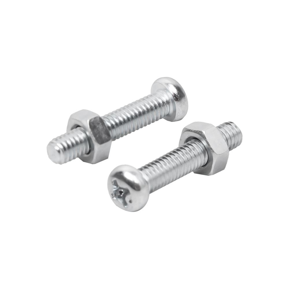 สกรูเกลียวมิลพร้อมนอต JP DEXZON 4X20 มม. แพ็ก 25 ชิ้น