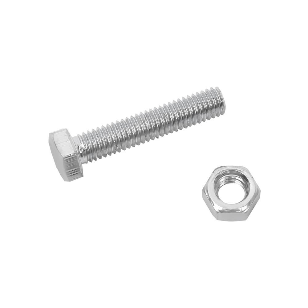 สกรูหัวหกเหลี่ยมพร้อมน็อต DEXZON 5x25 มม. แพ็ก 10 ชิ้น