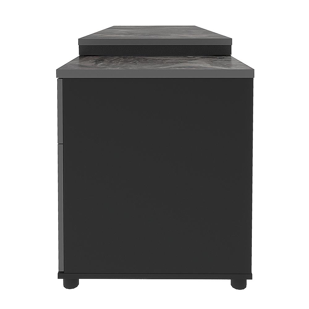 โต๊ะทำงานไม้ SURE HBD-1662 ลายหินอ่อนดำ