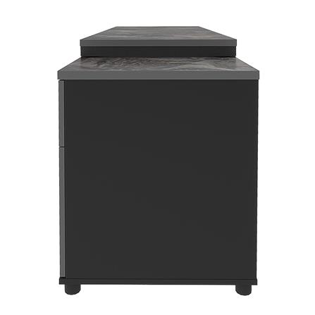 โต๊ะทำงานไม้ SURE HBD-1662 ลายหินอ่อนดำ_1