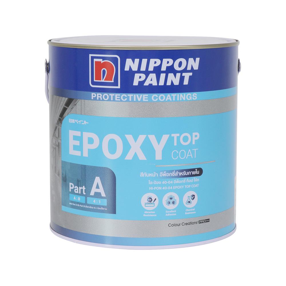 สีงานอุตสาหกรรม NIPPON PAINT HI-PON 40-04 PART A สีขาว 4/5 แกลลอน