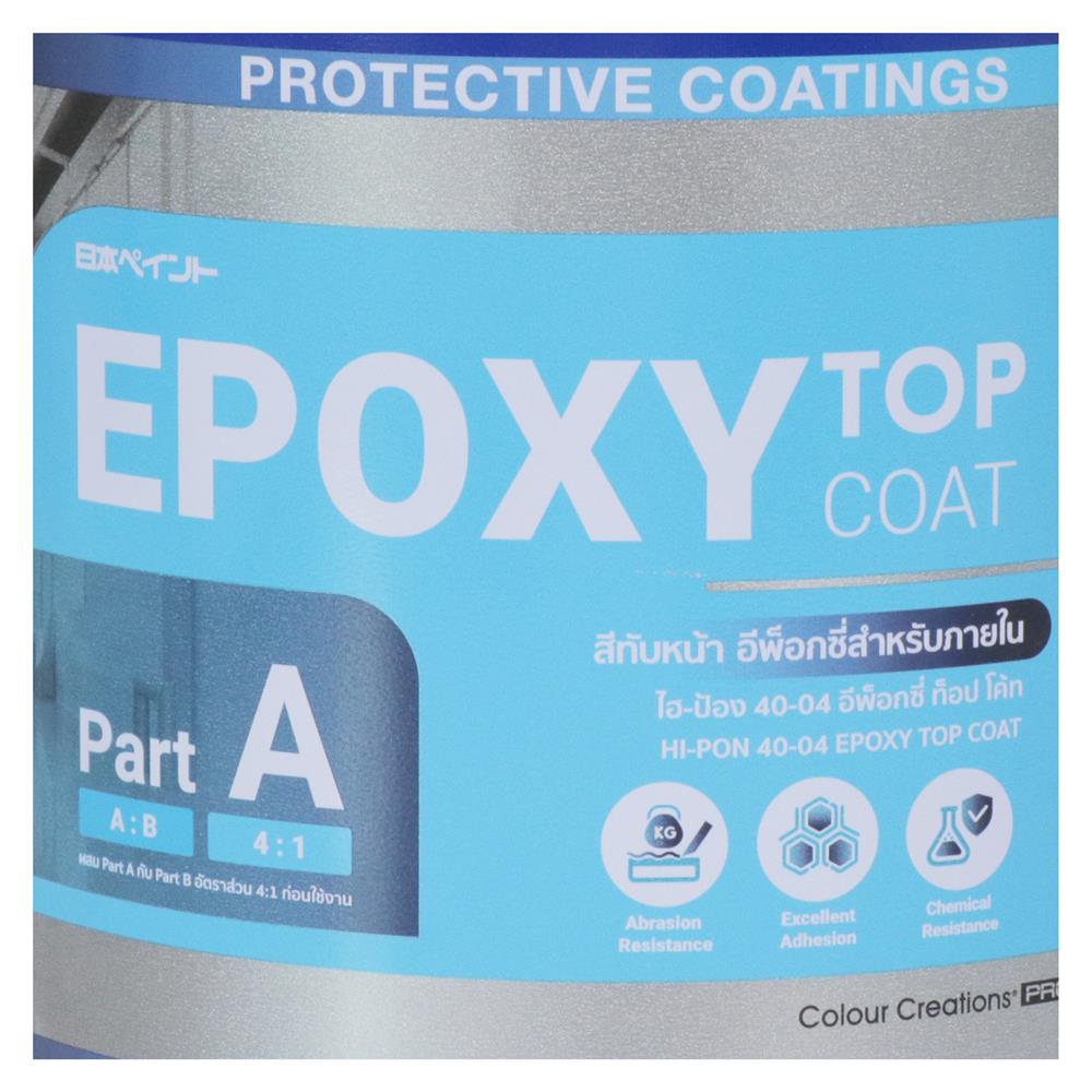 สีงานอุตสาหกรรม NIPPON PAINT HI-PON 40-04 PART A สีขาว 4/5 แกลลอน