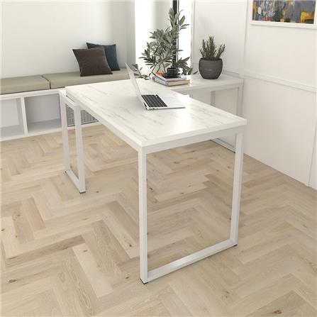 โต๊ะทำงานไม้ SURE HBD-1215 ลายหินอ่อนขาว_3