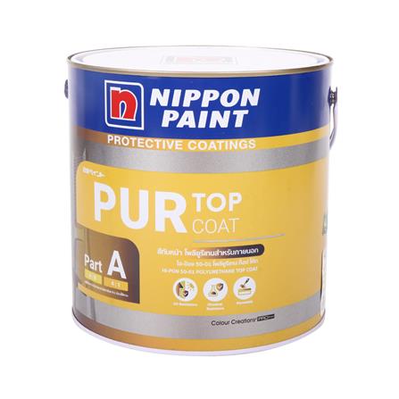 สีงานอุตสาหกรรม NIPPON PAINT HI-PON 50-01 PART A สีน้ำเงิน 4/5 แกลลอน_0