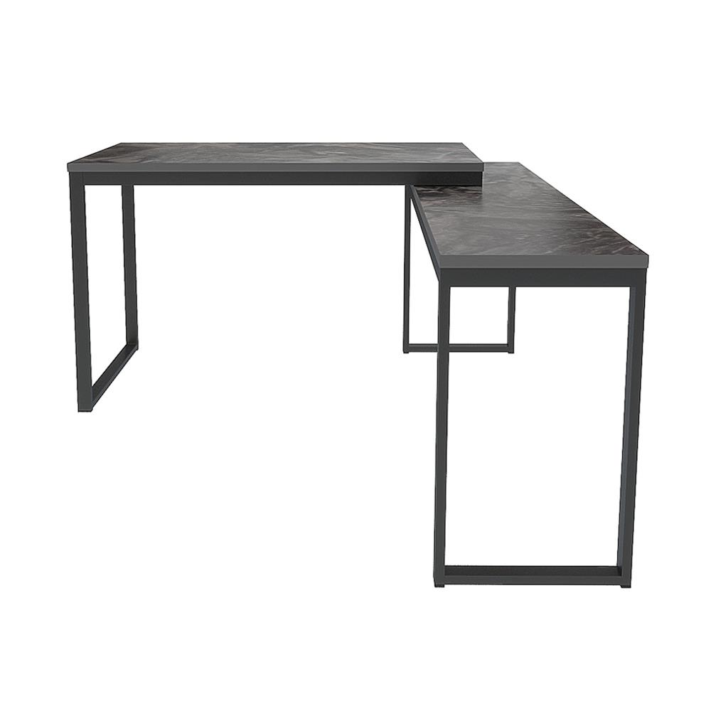 โต๊ะทำงานไม้ SURE HBD-1215 ลายหินอ่อนดำ