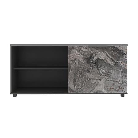 ตู้เอกสารบานผสม SURE HBC-1540 ลายหินอ่อน สีดำ