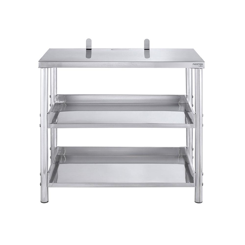 โต๊ะวางเตาคู่ MESTER SH 8071-1 สเตนเลส