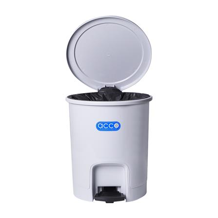 ถังขยะเหยียบกลม ACCO PASTEL 6L สีเทา_2